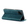 CASEME tok Samsung Galaxy A12 / M12 / A12 2021, Leather Wallet Case, kék