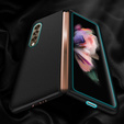 Bőr tok Samsung Galaxy Z Fold3 5G, leather hybrid, kék