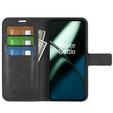 Pattintható tok a OnePlus 11 5G, Wallet Case, fekete