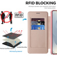 RFID pénztárca MagSafe flip tok kameravédelemmel Samsung Galaxy S26 Plus készülékhez, rózsaszín