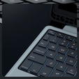 Tok + billentyűzet Galaxy Tab S9, NILLKIN Bumper Pen Slot, fekete