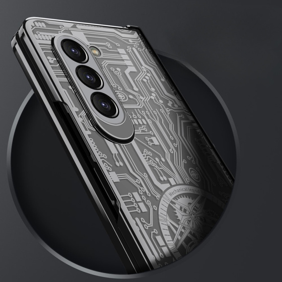 Tok Samsung Galaxy Z Fold 5 5G, Mechanical Legend, fekete