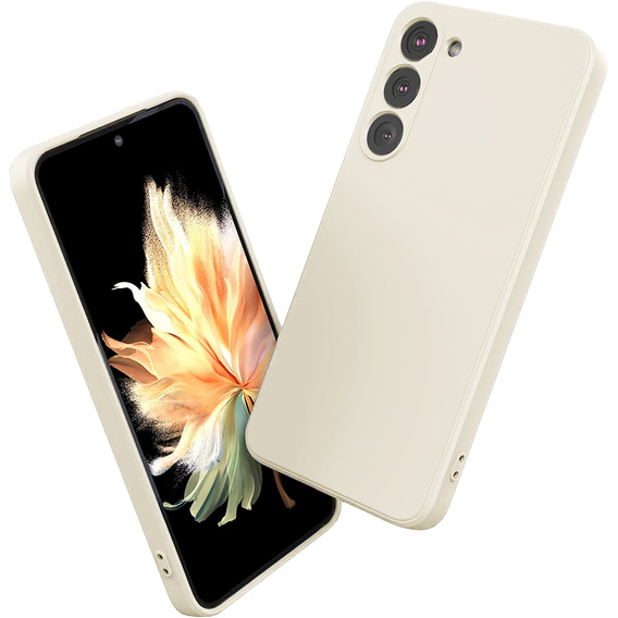 Telefontok a Samsung Galaxy S23 5G, Silicone Lite, bézs színű
