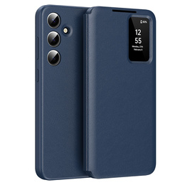 Flip tok Samsung Galaxy S24 FE, Smart View Wallet, sötétkék