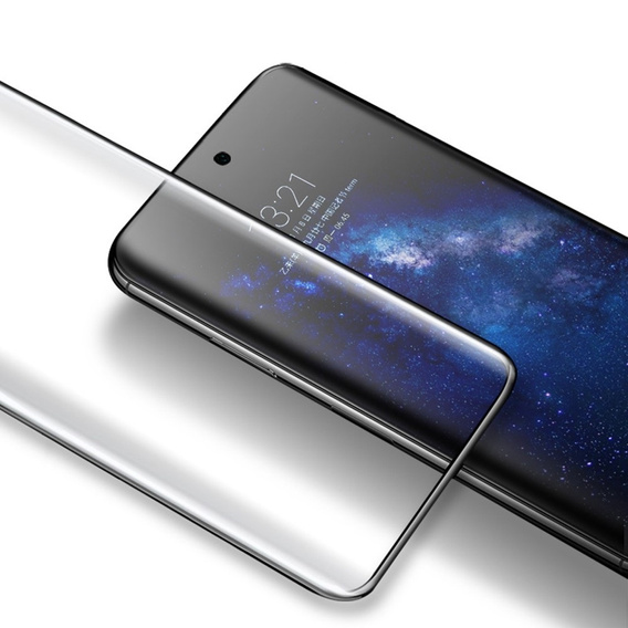 3D edzett üveg Motorola Edge 60 Pro készülékhez, fekete keret