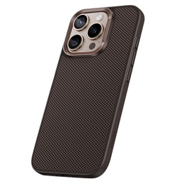 BENKS Kevlar tok iPhone 16 Pro Max, MagSafe, Carbon Fiber, barna