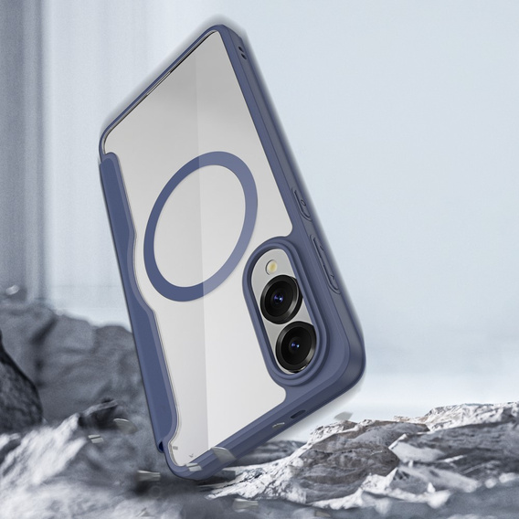 Dux Ducis Telefontok a Samsung Galaxy S25 Edge, Skin X Pro, MagSafe, sötétkék