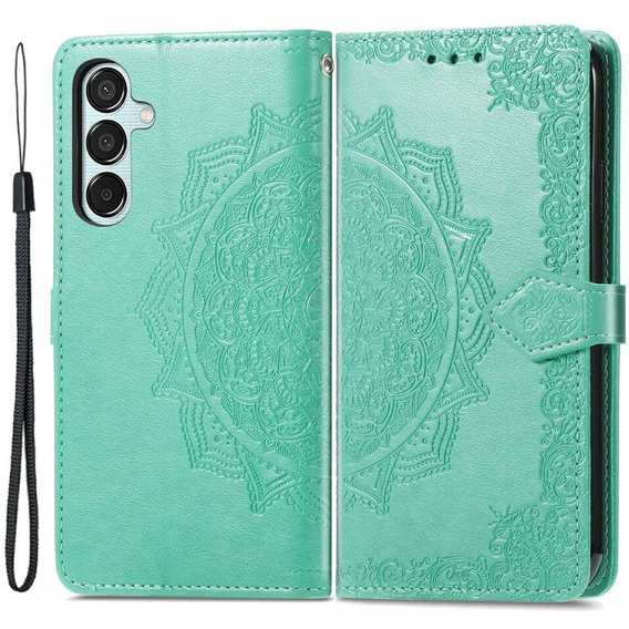 Pattintható tok a Samsung Galaxy M15 5G, Mandala, zöld