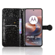 Flap tok Motorola Moto G86 Power 5G, Wallet Rhombus, fekete