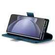 CASEME flip tok Samsung Galaxy Z Fold6 5G, Litchi Wallet, kék