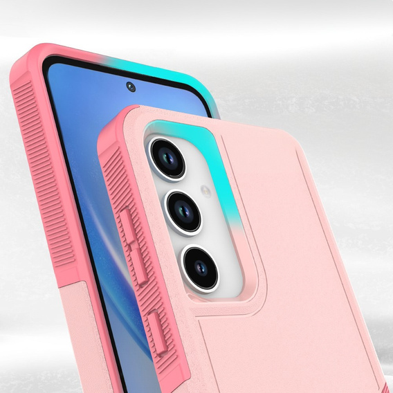 Páncélozott tok Samsung Galaxy A56 5G, Dual Shockproof, rózsaszín
