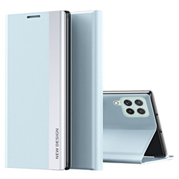 Pattintható tok a Samsung Galaxy M53 5G, Side Magnetic, világoskék