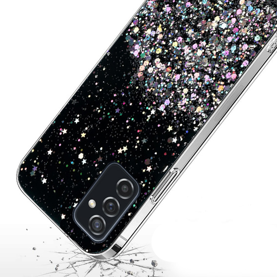 Telefontok a Samsung Galaxy M52 5G, Glittery, fekete