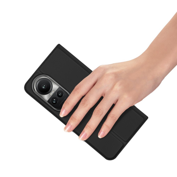 Dux Ducis Telefontok a Oppo Reno 10 / 10 Pro, Skinpro, fekete