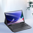Tok + billentyűzet Samsung Galaxy Tab S10+ Plus, Dux Ducis TouchPad Leather Pen Slot, fekete