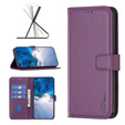 Pattintható tok a Samsung Galaxy A35 5G, BINFEN Wallet, sötétlila