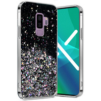 Telefontok a Samsung Galaxy S9+ Plus, Glittery, fekete