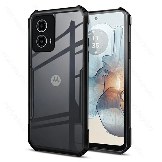 Telefontok a Motorola Moto G24 / G24 Power / G04, AntiDrop Hybrid, fekete