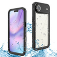 Tok iPhone Air készülékhez, IP68 vízálló Redpepper, fekete