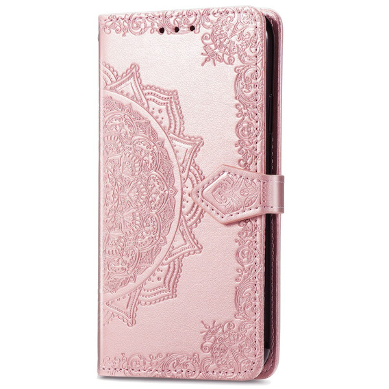 Pattintható tok a Motorola Moto E20/E30/E40, Mandala, rózsaszín rose gold