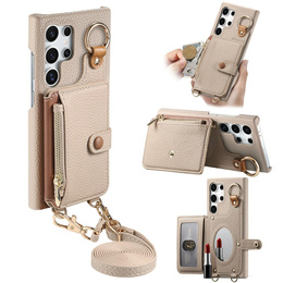 Telefontok a Samsung Galaxy S25 Ultra, GKK Leather, fekete