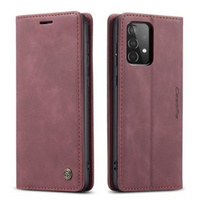 CASEME tok Samsung Galaxy A52 / A52s, Leather Wallet Case, bordó