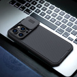 Tok iPhone 14 Pro, páncélozott Nillkin, CamShield Pro, fekete