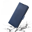 Pattintható tok a Motorola Edge 30 Neo 5G, Wallet Thin Magnet, sötétkék