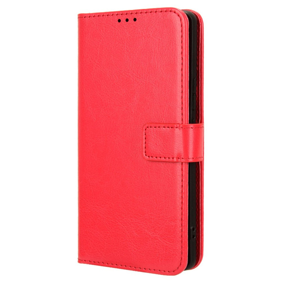 Pattintható tok a Infinix Zero 30 5G, Crazy Horse Wallet, piros