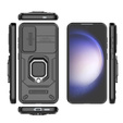 Telefontok a Samsung Galaxy S24, KickStand Camera Lens, fekete