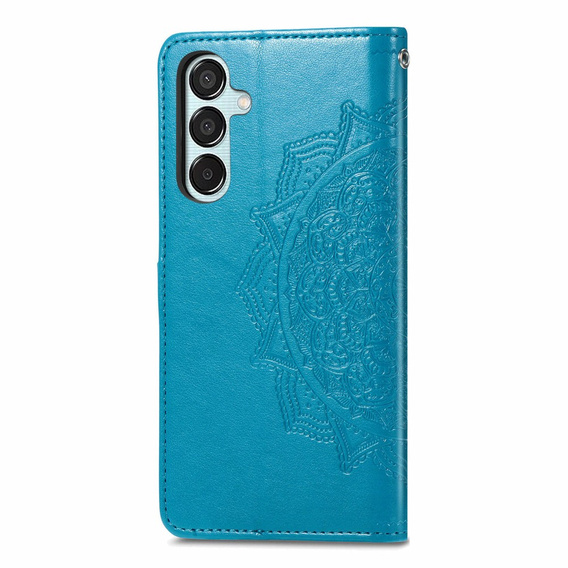 Pattintható tok a Samsung Galaxy M15 5G, Mandala, kék