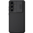 Tok Samsung Galaxy S24, páncélozott Nillkin, CamShield Pro, fekete