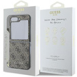 GUESS Telefontok a Samsung Galaxy Z Flip7 FE / Z Flip6, 4G Charms Collection Hardcase, barna