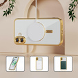 Tok iPhone 16 Plus-hoz, Electro MagSafe, arany + üveg a képernyőhöz