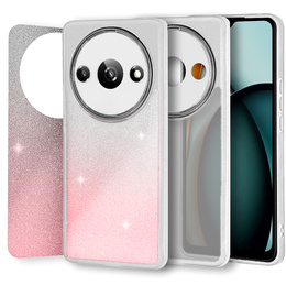 Telefontok a Xiaomi Redmi A3, Glittery Powder, fehér / rózsaszín