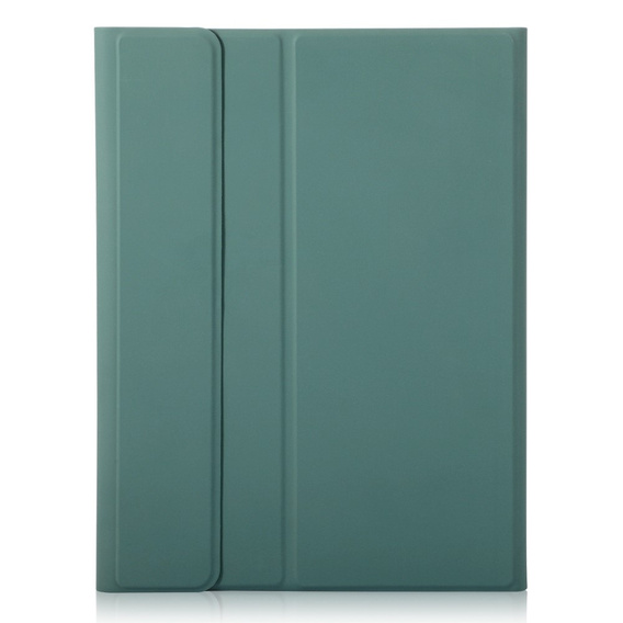 Tok + billentyűzet iPad 10.9 2022 10 Gen, TouchPad Pen Slot, sötétzöld