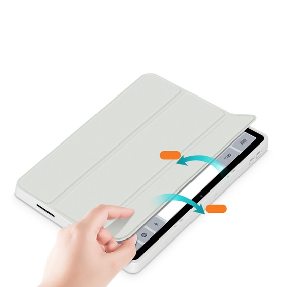 Tok Xiaomi Redmi Pad SE 11", Smartcase Hybrid, tolltartó résszel, fehér