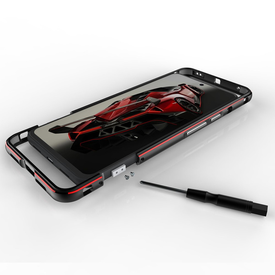 Tok Google Pixel 8 Pro, Armor Bumper, lencsevédővel, fekete / ezüst