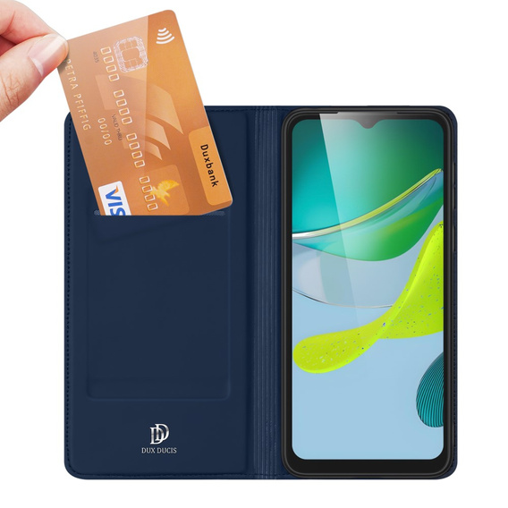 Dux Ducis Telefontok a Motorola Moto E13, Skinpro, sötétkék