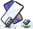 Tok Samsung Galaxy A54 5G készülékhez, Shockproof, fóliával, fekete