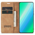 Telefontok a Samsung Galaxy A54, ERBORD Vintage, pénztárca patenttal, barna