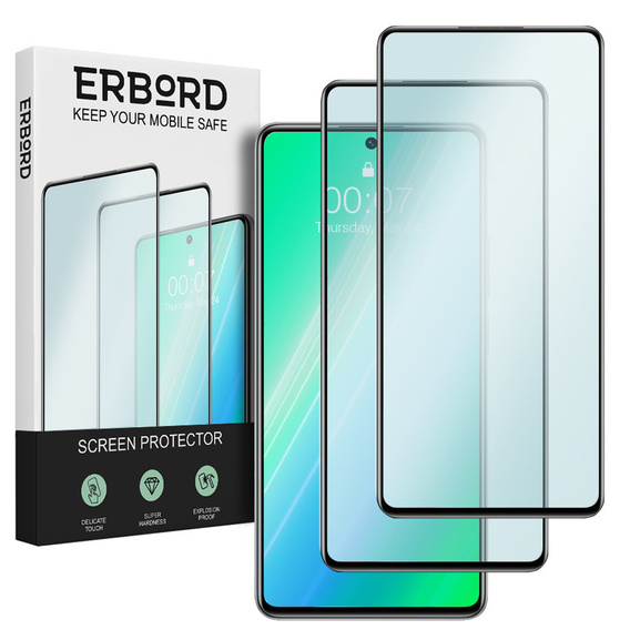 2x edzett üveg a Xiaomi 11T/11T Pro, ERBORD 3D teljes képernyő