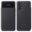 Eredeti Samsung tok a Galaxy A53 5G, S View Wallet Cover, fekete