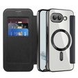Pattintható tok a Google Pixel 9A, RFID Wallet MagSafe CamShield, fekete