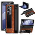 Leather+PC tok állvánnyal, üveglapkal és tollal Samsung Galaxy Z Fold6 5G készülékekhez
