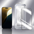 2x edzett üveg iPhone 16 Pro, ERBORD Easy App Full Screen Protector