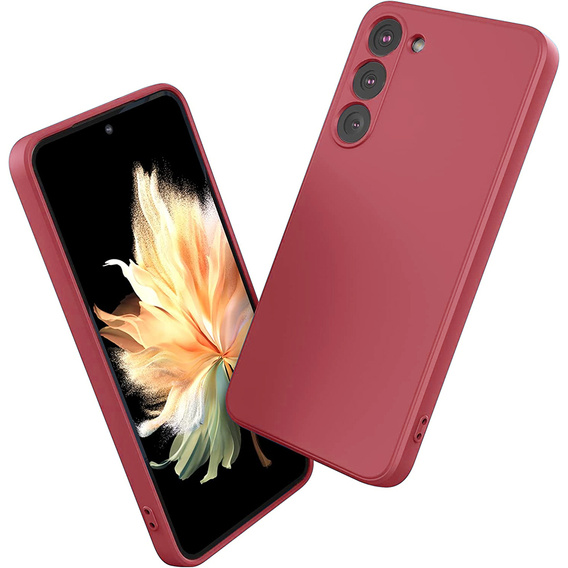 Telefontok a Samsung Galaxy S23 5G, Silicone Lite, piros