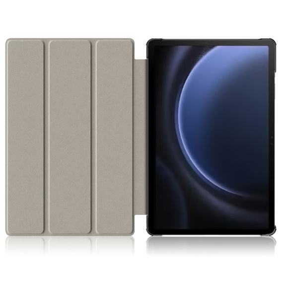 Tok Samsung Galaxy Tab S9 FE+ Plus, Smartcase tolltartóval, sötétkék