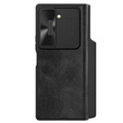 NILLKIN flip tok Samsung Galaxy Z Fold6 5G, CamShield Qin Pro, bőr, fekete