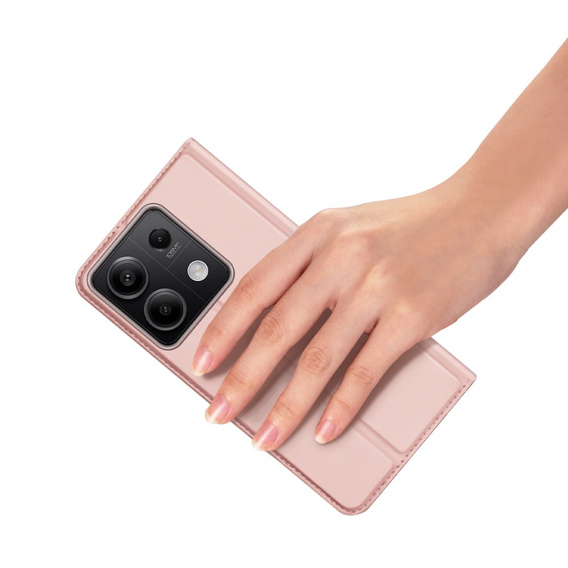 Dux Ducis Telefontok a Xiaomi Redmi Note 13 5G, Skinpro, rózsaszín rose gold